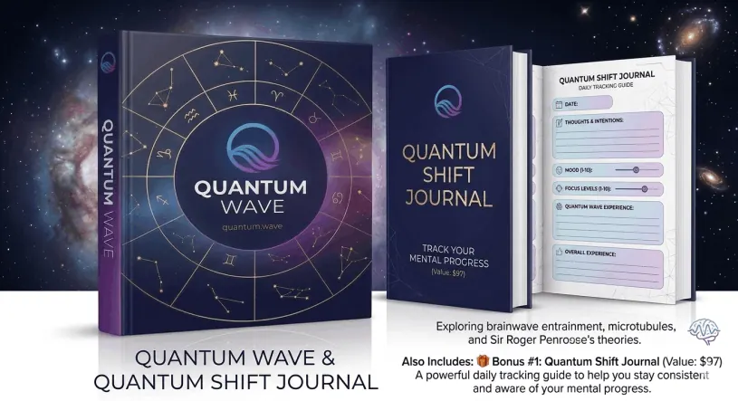 Quantum Shift Journal bonus shown beside the Quantum Wave program book